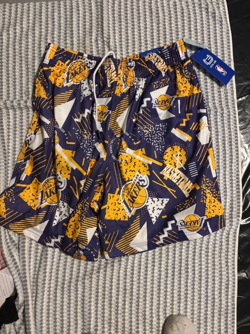 NBA Los Angeles Lakers Purple & Gold Graphic Shorts